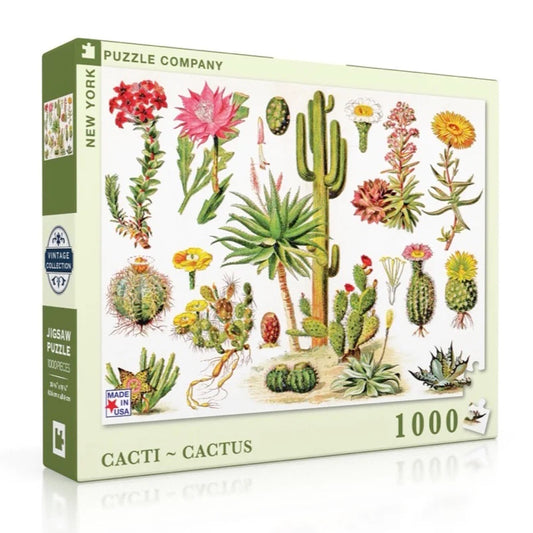 New York Puzzle Company 1000 Piece Puzzle - Cacti
