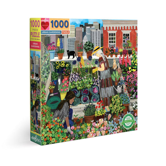 eeBoo Urban Gardening 1000 Piece Puzzle
