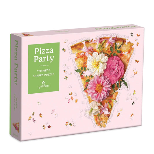 Pizza Party 750 Piece Shaped Jigsaw Puzzle
