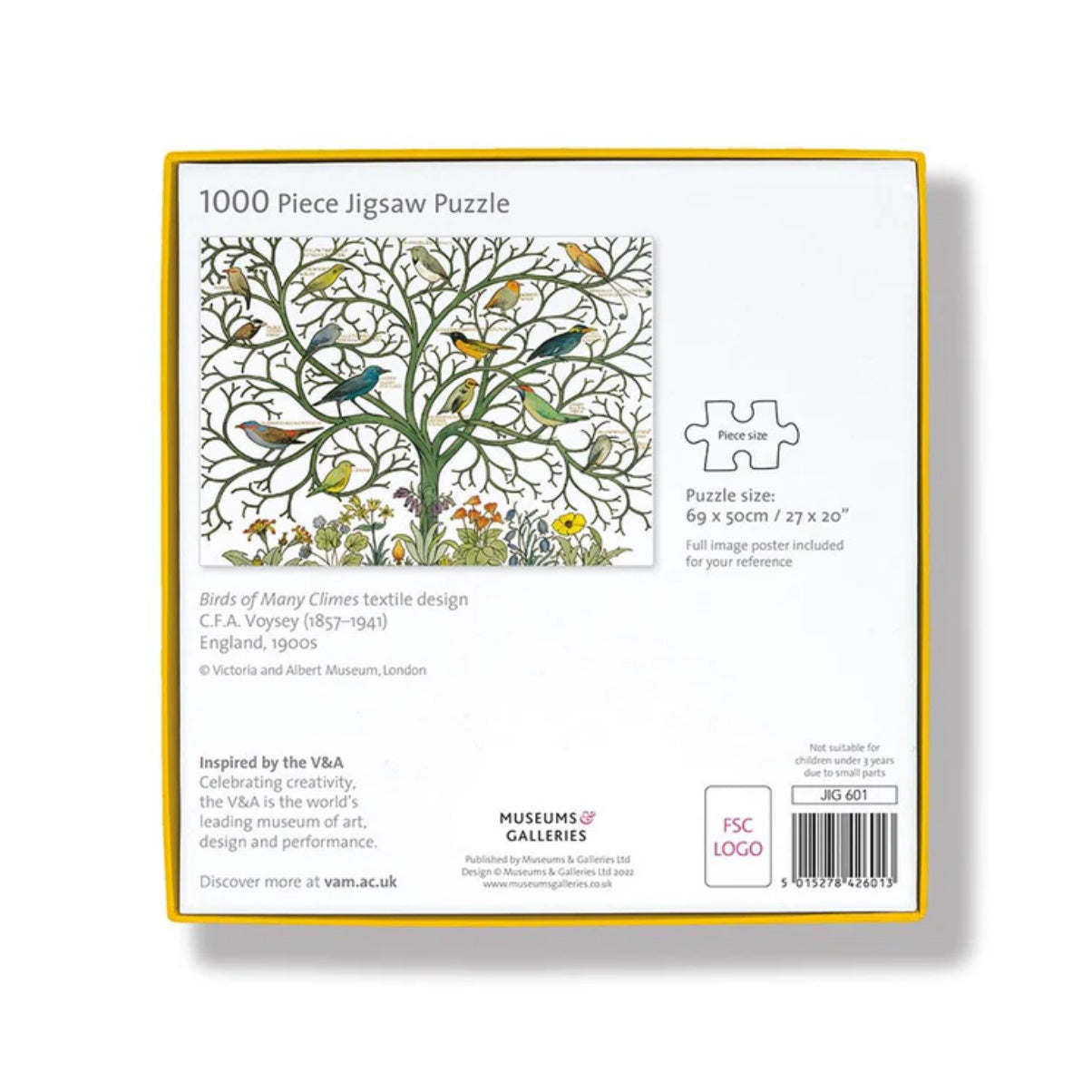 V & A 1000 Piece Jigsaw Puzzle - Birds of Many Climes