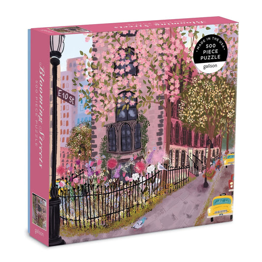 Galison 500 Piece Puzzle - Blooming Streets