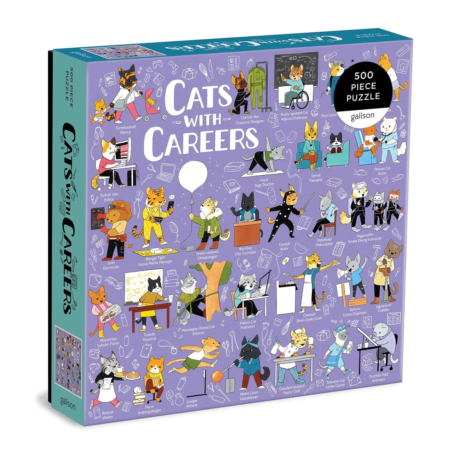 Cats with Careers 500 Piece Jigsaw Puzzle