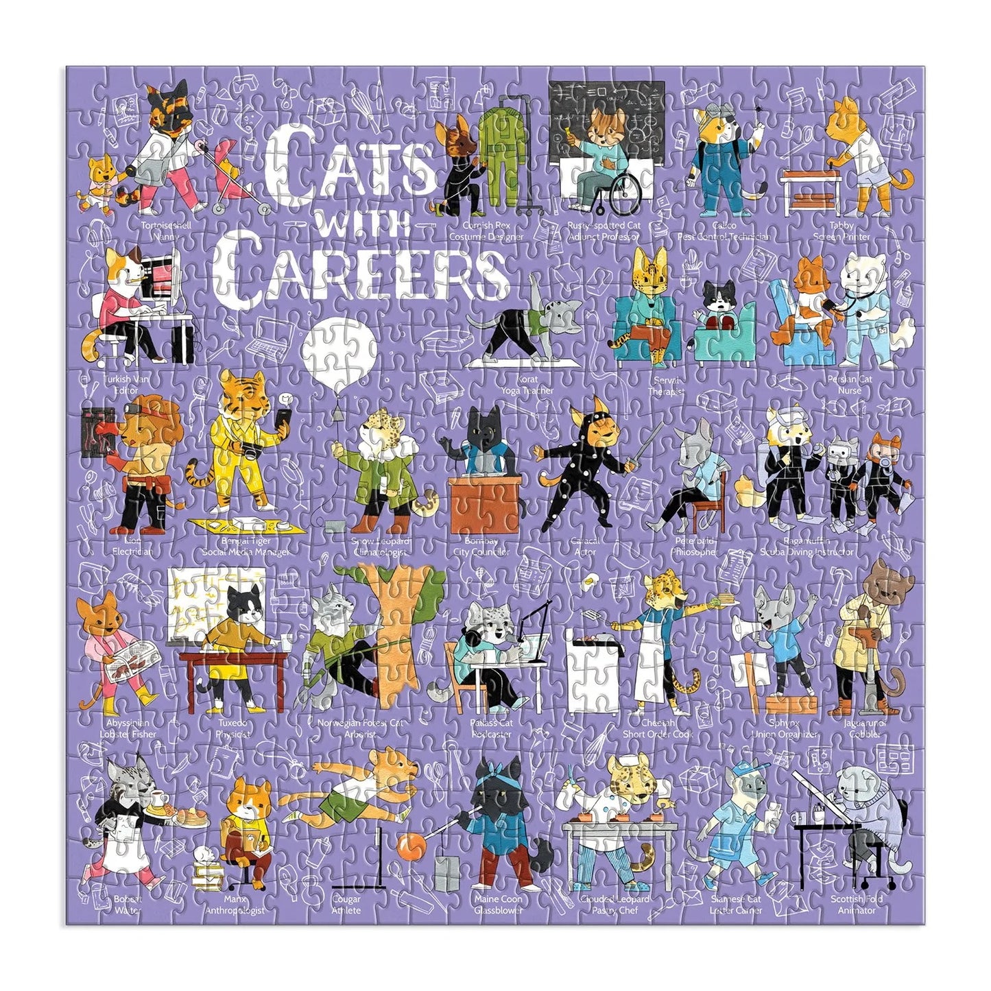 Cats with Careers 500 Piece Jigsaw Puzzle