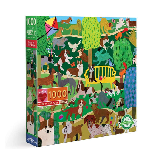 eeBoo Dogs in the Park 1000 Piece Puzzle