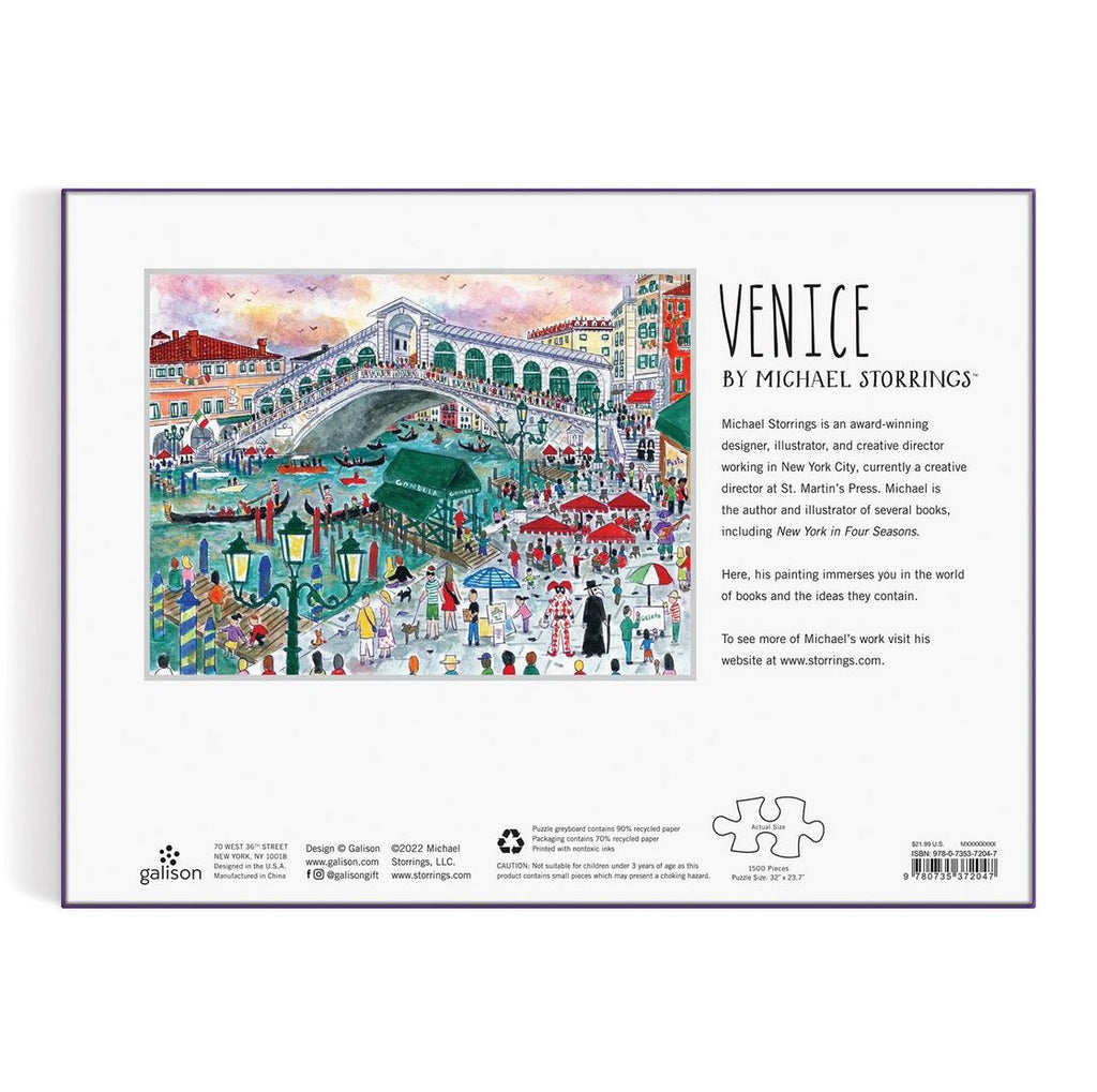 Michael Storrings Venice 1500 Piece Jigsaw Puzzle