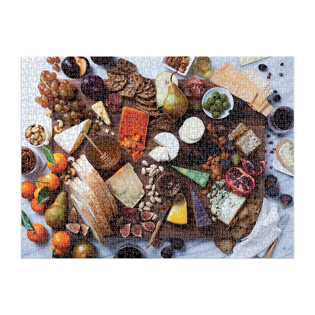 Art of the Cheeseboard 1000 Piece Multi-Puzzle Jigsaw Puzzle