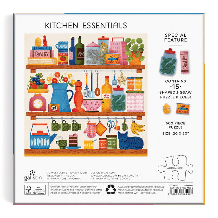 Galison 500 Piece Puzzle - Kitchen Essentials