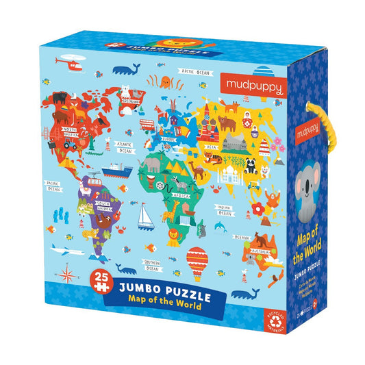 Map of the World 25 Piece Jumbo Puzzle