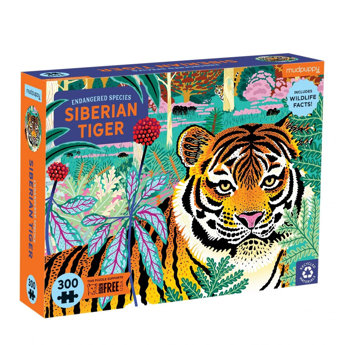 Endangered Species: Siberian Tiger 300 Piece Puzzle
