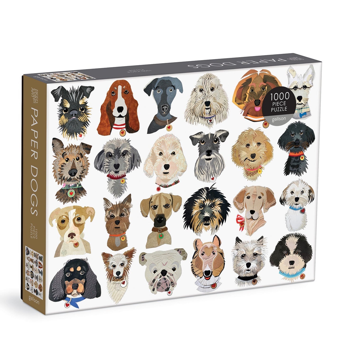 Paper Dogs 1000 Piece Jigsaw Puzzle