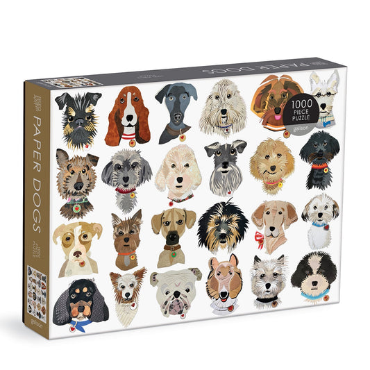 Paper Dogs 1000 Piece Jigsaw Puzzle