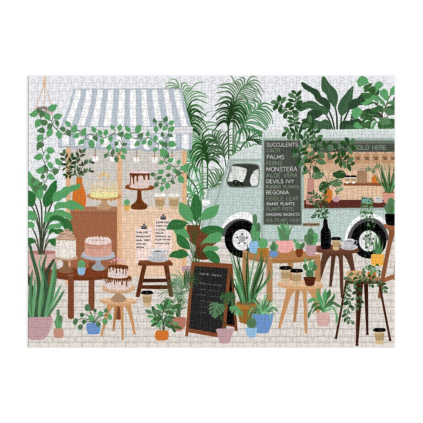 Galison 1000 Piece Jigsaw Puzzle - Plant Cafe