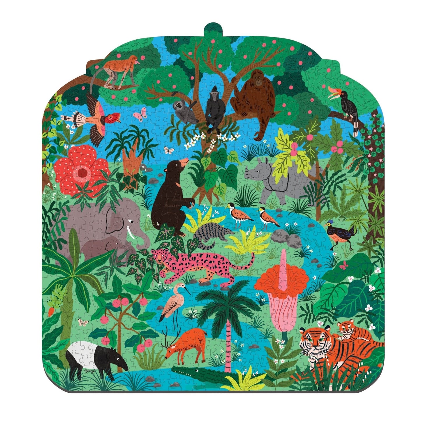 Rainforest Terrarium 750 Piece Shaped Puzzle