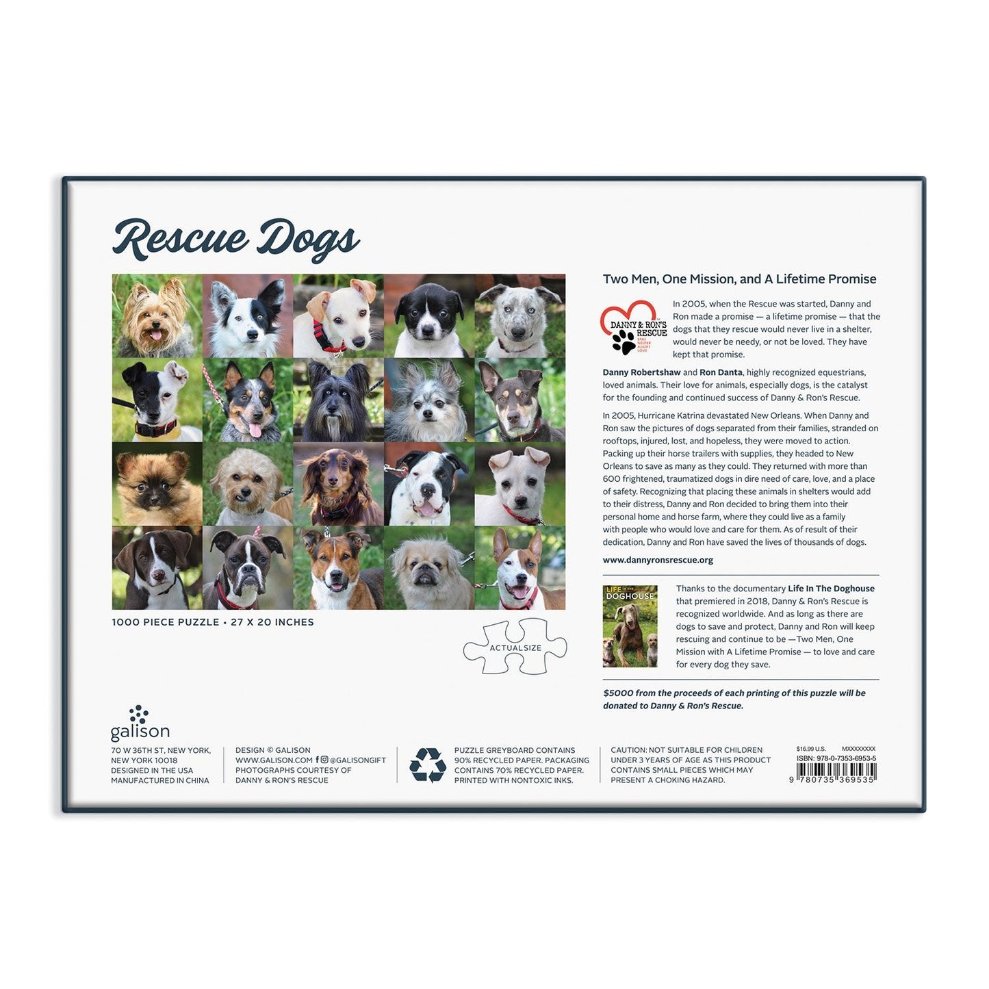 Rescue Dogs 1000 Piece Jigsaw Puzzle