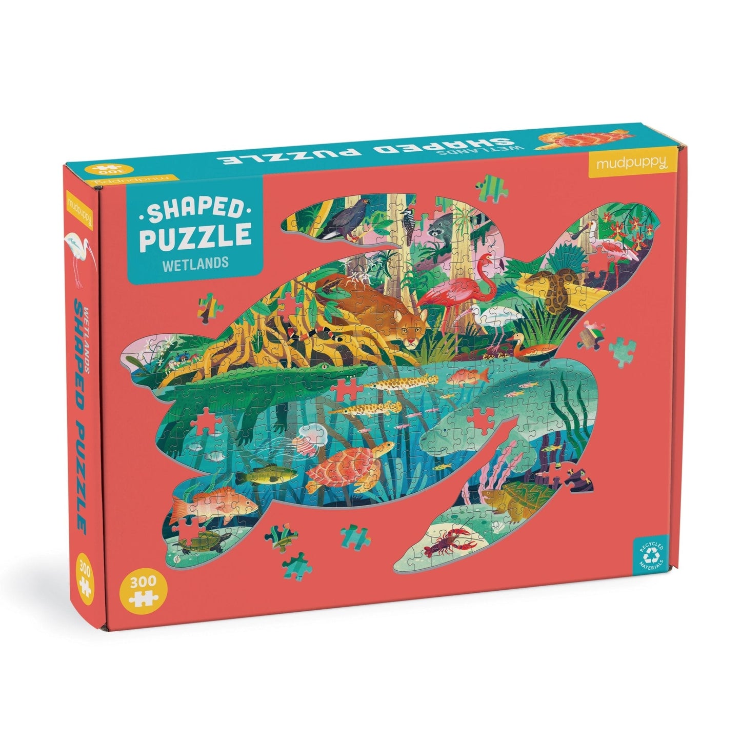 Wetlands 300 Piece Turtle Shaped Puzzle